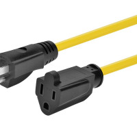 Monoprice 44320 MONOPRICE OUTDOOR EXTENSION CORD - NEMA 5-15P TO NEMA 5-15R, 14AWG, 15A, SJTW, Y