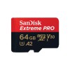 Sandisk SDSQXCU-064G-GN6MA EXTREME PRO MICROSDXC 64GB+SD ADAPTER 200MB/S 90MB/S A2 C10 V30 U