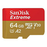 DELL NOTEBOOKS SDSQXAH-064G-GN6MA EXTREME USD 170/80MB/S C10 UHS U3 V30 A2 RPD1 CARD+ADAPTER N/JC
