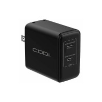 Codi WC045-2C 45W WALL CHARGER W/ 2X USB-C CHARGING PORTS