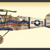 Antique Biplane No.3 - Dimensional Art Collage Hand Signed by Alex Zeng Framed Graphic Wall Art