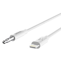 Belkin AV10172BT06-WHT 6FT CABLE M/M LTG TO 3.5MM WHITE RETAIL BOX