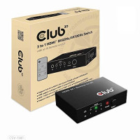 Club 3d CSV-1381 3 TO 1 HDMI 2.1A SPEC SWITCH 3 INPUT 1 OUTPUT AT 8K60HZ/4K120HZ