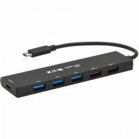 Eaton U460-006-5A1C TRIPP LITE SERIES SLIM USB HUB 6-PORT 10GBPS & USB-A 2.0 HUB PORTS USB-C CONNECT