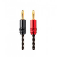 Monoprice 34311 MONOPRICE SPEAKER WIRE, BRAIDED WITH BANANA PLUGS, 2-CONDUCTOR, 14AWG, 20FT