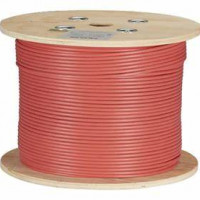Black Box C6ABC51S-RD-1000 CAT6A 650-MHZ SOLID ETHERNET BULK CABLE - SHIELDED (F/UTP), CMP PLENUM, RED, 100