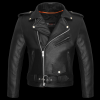 Men's Basic Classic Motorcycle Jacket Plain Side w/Belted Waist