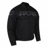 High Mileage Men's Textile Jacket with Embroidered Reflective Skulls