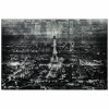 Empire Art Direct Paris At Night Reverse Printed Tempered Glass Art with Silver Leaf