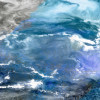 Empire Art Direct Frameless Free Floating Tempered Glass Art by EAD Art Coop - Glistening Tide B