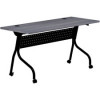 Lorell 48 in. Charcoal Flip Top Training Table Charcoal