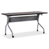 Lorell Espresso & Silver Training Table- Black
