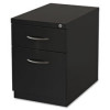 Lorell Premium Mobile BF Pedestal File Drawer- Charcoal
