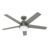 Hunter Fan 52 in. Aerodyne LED Indoor Ceiling Fan Matte Silver