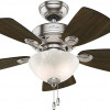 Hunter 34 in. Brushed Nickel Watson Whisper Wind Ceiling Fan