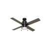 Hunter 52 in. Beck Matte Black Fan with Light