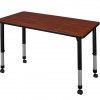Regency 42 x 24 in. Kee Height Adjustable Mobile Classroom Table Cherry