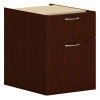 HON 15 in. 2 x Box & File Mod Pedestal Hanging Collection Drawer - Steel Ball Bearing, Mahogany
