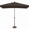 SimplyShade 6 x 10 ft. Rectangle Push Button Tilt Market Umbrella Black