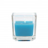 Jeco CVZ-038-8 Square Glass Votive Candles Turquoise - 96 Piece