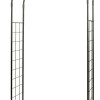 Achla Feng Shui Patio Decor Black Graphite Monet Lawn Garden Arbor