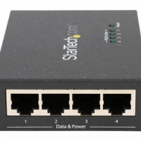 Startech POEINJ4G-US 4-PORT GIGABIT MIDSPAN, POE+ INJECTOR, 802.3AT AND 802.3AF, WALL-MOUNTABLE POWER