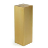 Jeco CPZ-163-12-0 3 x 9 in. Square Pillar Candle Metallic Bronze Gold - 12 Piece