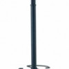 Festival Coat Stand in Black with 5 Black Rounded Coat Pegs and an Integrated Umbrella Holder