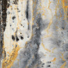 Frameless Free Floating Tempered Glass Art by EAD Art Coop - Bands Of Gold A
