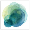 38 x 38 in. Evolving Planets IV Abstract Frameless Tempered Glass Panel Contemporary Wall Art