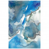Subtle Blues I Frameless Free Floating Tempered Glass Panel Graphic Wall Art