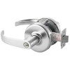 Zinc Princeton Lever & D Rose Single Cylinder Classroom Grade 1 Extra Heavy Duty Cylindrical Lever Lock L4 Keyway, Satin Chrome