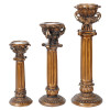 Elephant Candleholder - Set of 3 Multi Color