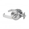 Office Cylindrical Lock Grade 2 with L Lever, L Rose, ASA Strike & LA Keyway, Satin Chrome