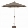 7.5 ft. Octagon Push Button Tilt Market Umbrella Taupe