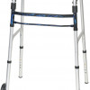350 lb Aluminum Adult Trigger with Wheels Walker Blue - Case of 4