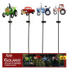 Alpine 36 in. Vintage Farm Vehicle Solar Garden Stake Assorted Color - Pack of 12
