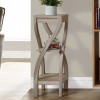 Monarch Specialties Dark Taupe Reclaimed-Look 32 H nch Plant Stand