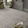 HomeRoots 79 x 114 in. Polyester Rug, Ivory & Grey