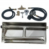 Tretco 32 in. Stainless Steel Dual Burner Pan Liquid Propane