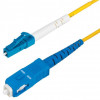 Startech SPSMLCSC-OS2-3M 3M (9.8FT) LC TO SC (UPC) OS2 SINGLE MODE SIMPLEX FIBER OPTIC CABLE, 9/125M, 40G
