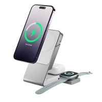 Alogic MSCDDAWCWH-US MATRIX 3-IN-1 UNIV CHARGER- WHT FOR PHONE EARBUDS AND APPLE WATCH