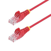 Startech N6PAT4RDS SLIM CAT6 CABLE RED LSZH SLIM SNAGLESS RJ45 UTP PATCH CABLE