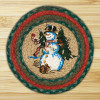 Capitol Importing Winter Wonderland - 10 in. x 10 in. Hand Printed Round Swatch