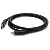 Addon DISPLAYPORT1M ADDON 1M DISPLAYPORT 1.2 MALE TO MALE BLACK CABLE MAX RESOLUTION UP TO 3840X2160