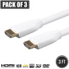 Addon HDMI2HDMI3F 3FT HDMI M/M BK CABLE