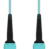 Addon ADD-MPOMPO-9M5OM4S 9M MPO (FEMALE) TO MPO (FEMALE) 12-STRAND AQUA OM4 FIBER OFNR (RISER-RATED) PATC