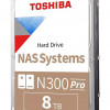 Toshiba HDWG780XZSTB N300 PRO - NEW - 8TB