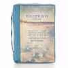 Christian Art Gifts Footprints Bible Cover - Extra Large