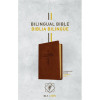 Tyndale House Publishers Span-NLT & NTV Bilingual Bible, Brown Leather Like - Biblia Bilingue - Feb 2020